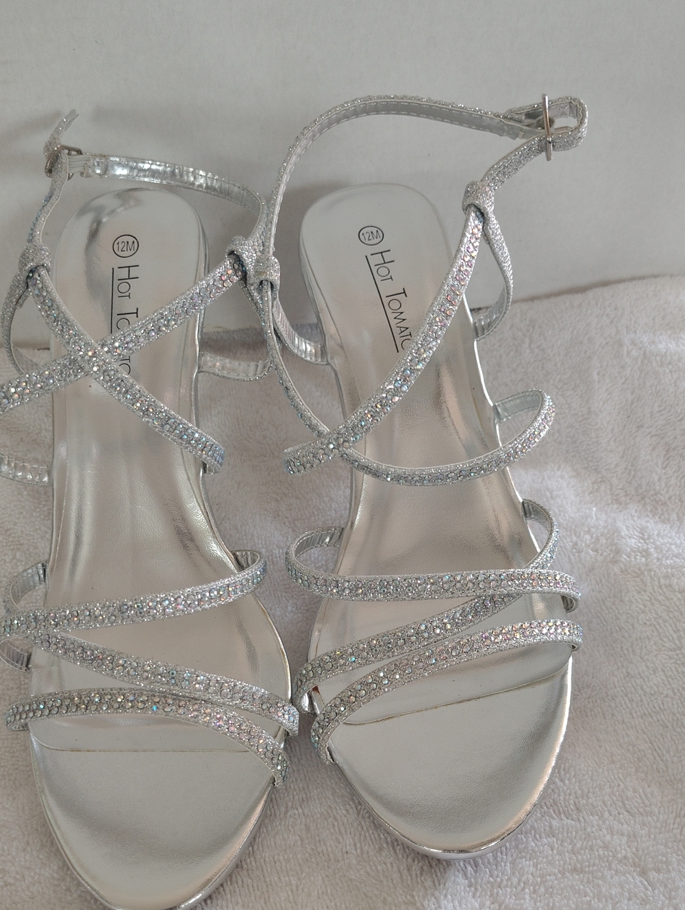 SZ 12 Hot Tomato Strappy Heels